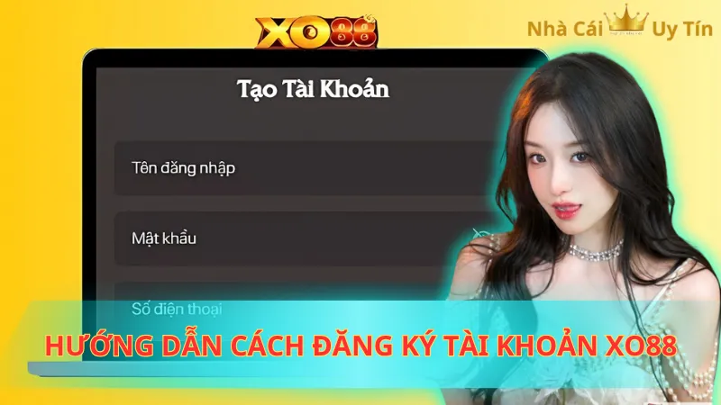 Hướng dẫn cách đăng ký tài khoản Xo88