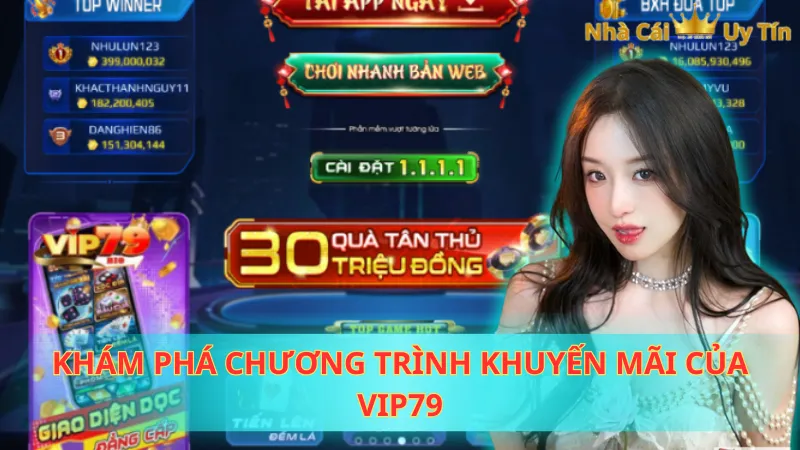 Khám phá chương trình khuyến mãi của Vip79